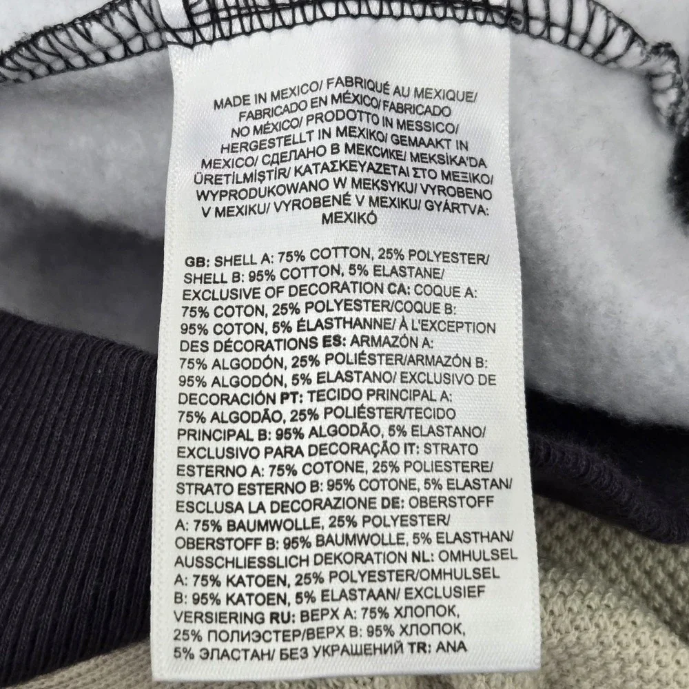 The North Face Men Hoodie S‎ Black Geometric Allover Print Logo Long Sleeve